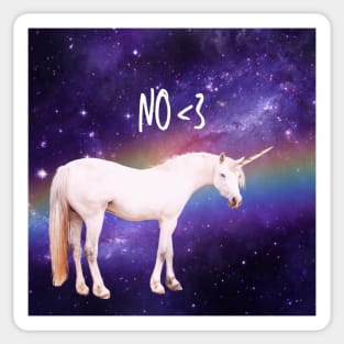 Unicorn says maintain your boundaries Sticker